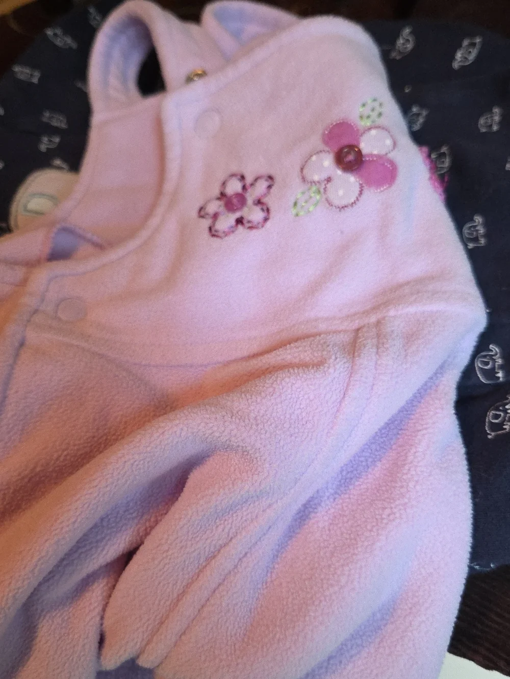 Carters Girls 6M Light Purple Fleece Overalls